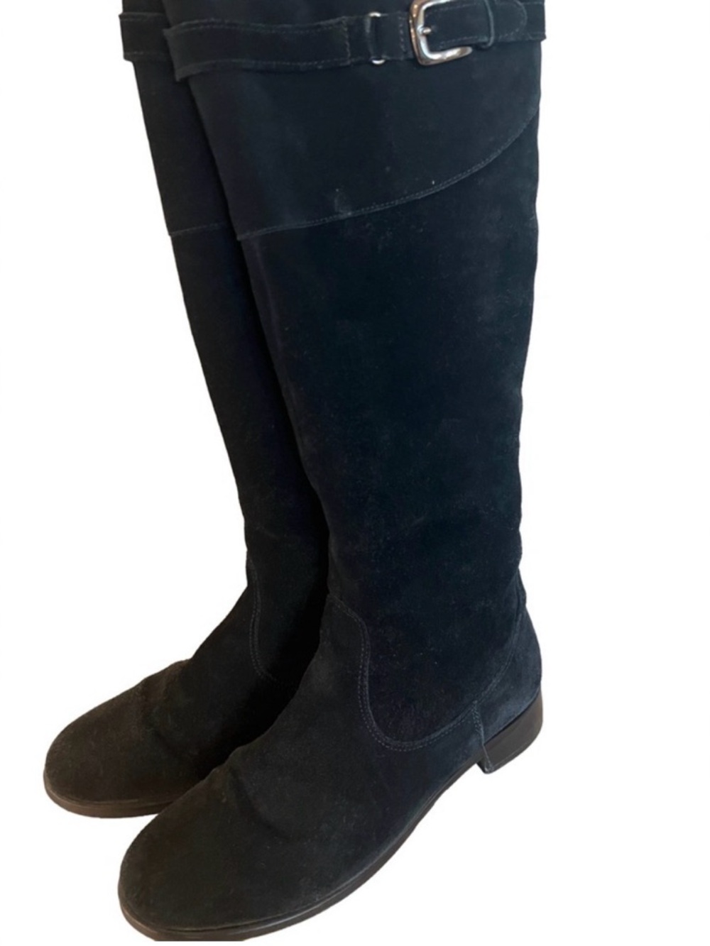 La CANADIENNE Black tall suede riding boots. Size 8.5
